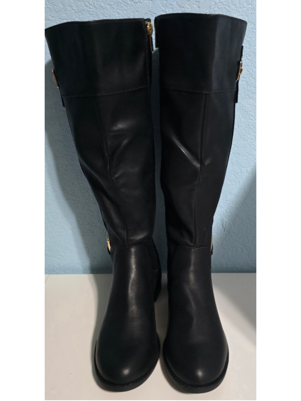 Women's Jones New York Black Heeled Boots Size 5.5